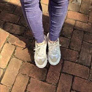 Zara white chunky sneakers